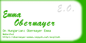 emma obermayer business card